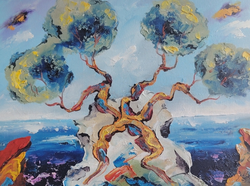 Dragica Cvek Jordan žena u crvenom